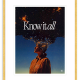 'Know It All' Framed Print