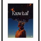 'Know It All' Framed Print