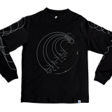 Comet Graph Long Sleeve Tee - Onyx