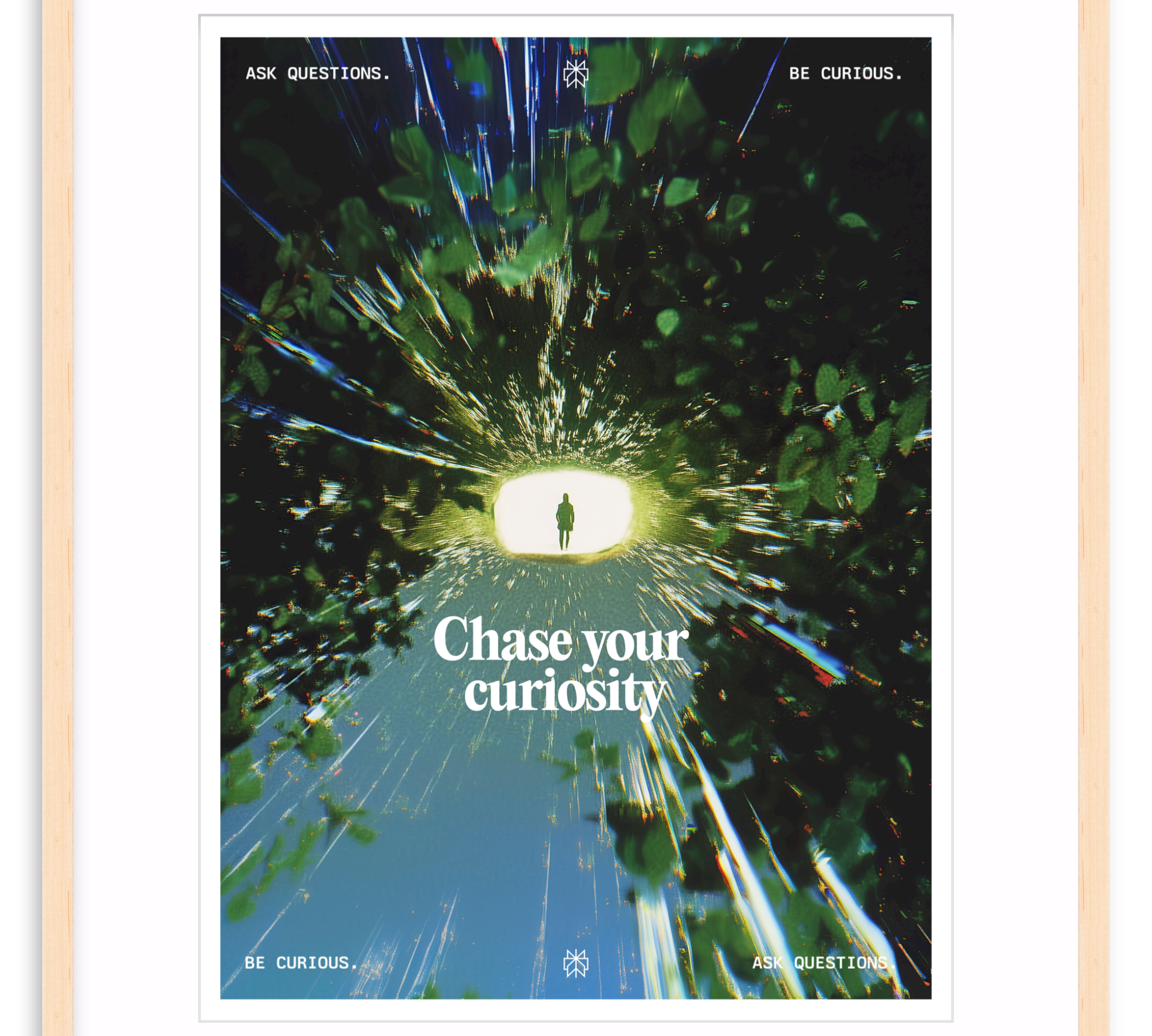 'Chase Your Curiosity' Framed Print