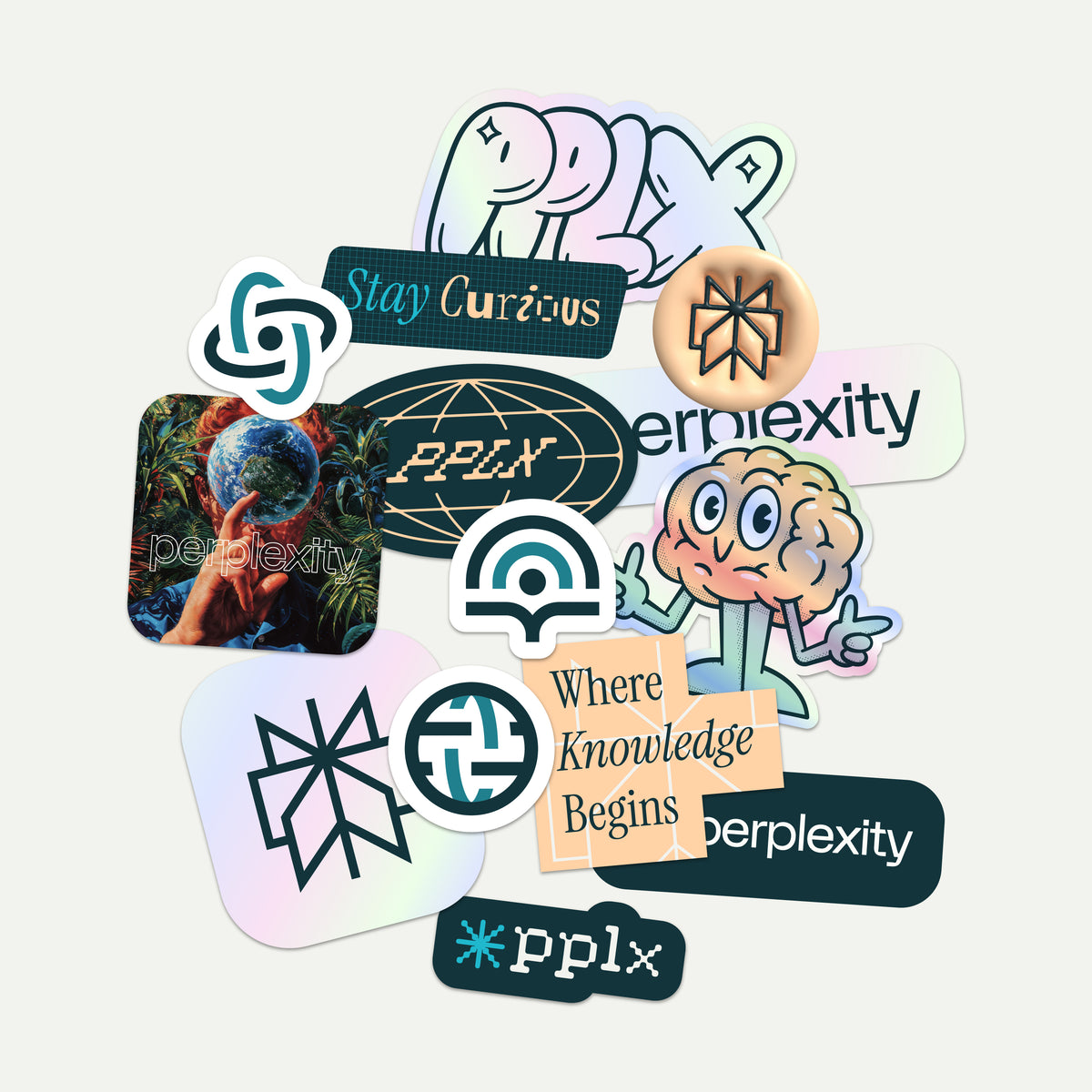 Sticker Pack | Perplexity Logo Stickers – Perplexity Supply