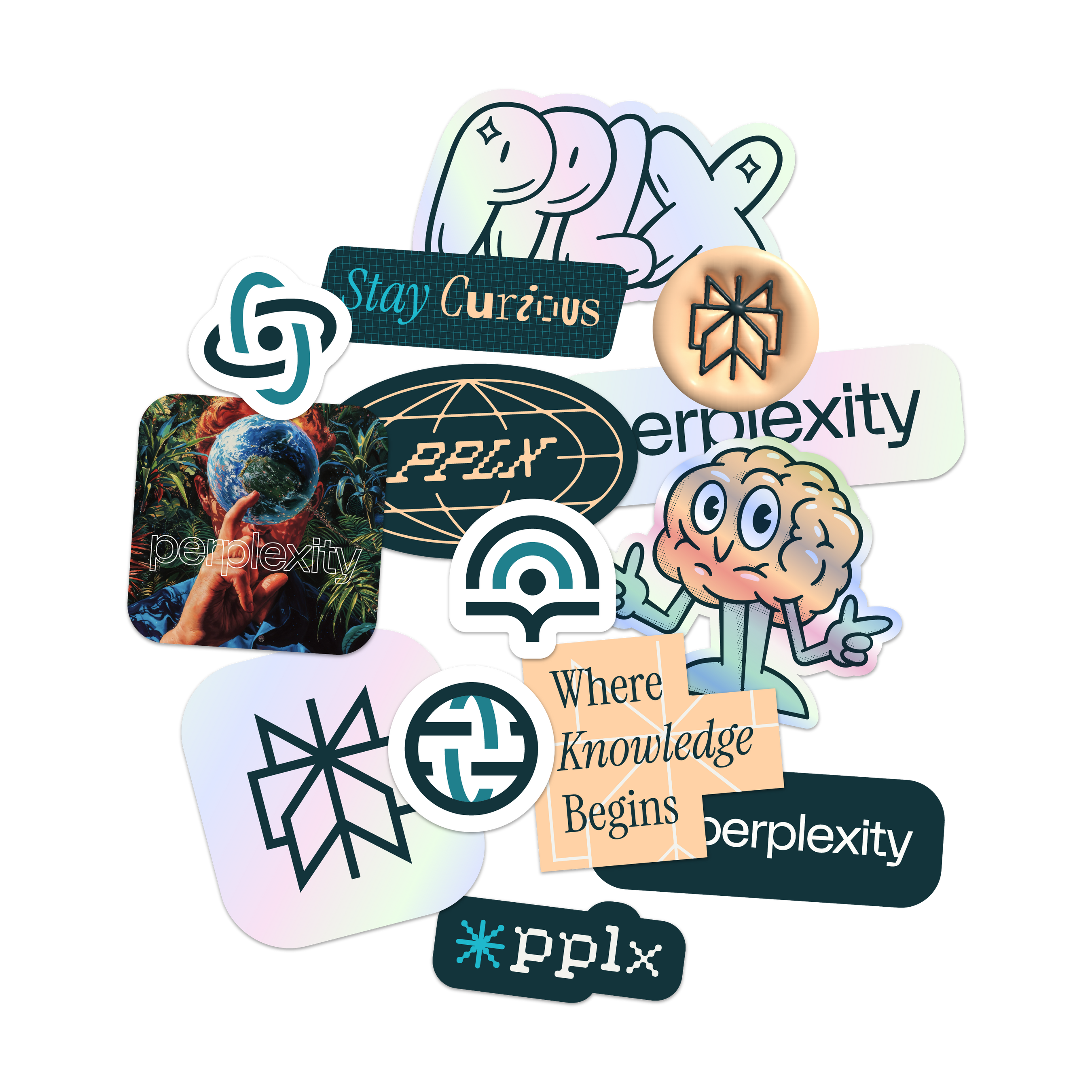 Sticker Pack | Perplexity Logo Stickers – Perplexity Supply
